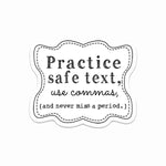 Safe Text Sticker