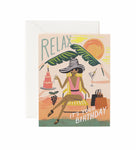 Relax Birthday Card