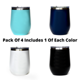 12 Oz Customizable Tumbler Zip Code City and State: Multi Pack Colors / 12 oz.