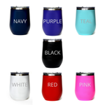 12 Oz Customizable Tumbler Zip Code City and State: Multi Pack Colors / 12 oz.