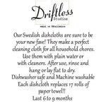 Old Fashioned Bar Towel -  Swedish Dishcloths