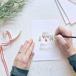 Xmas paintable note