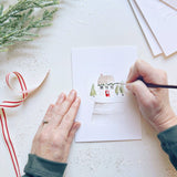 Xmas paintable note