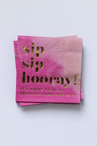 Sip Hooray Napkin